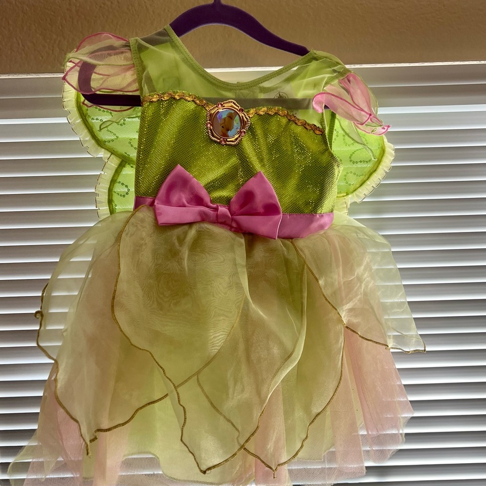 2T Tinkerbell costume with detachable wings